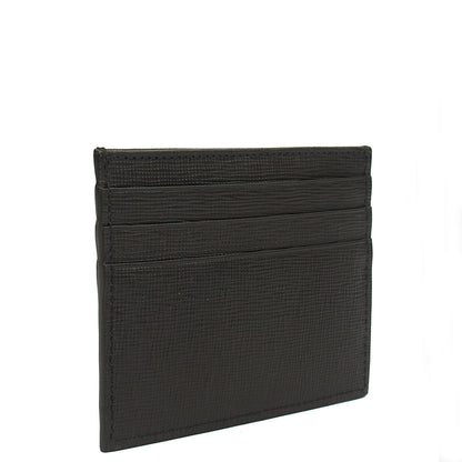 Fendi Wallet Card Holder in Black, Leather — Alternate View 9