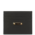 Fendi Wallet Card Holder in Black, Leather — Front View