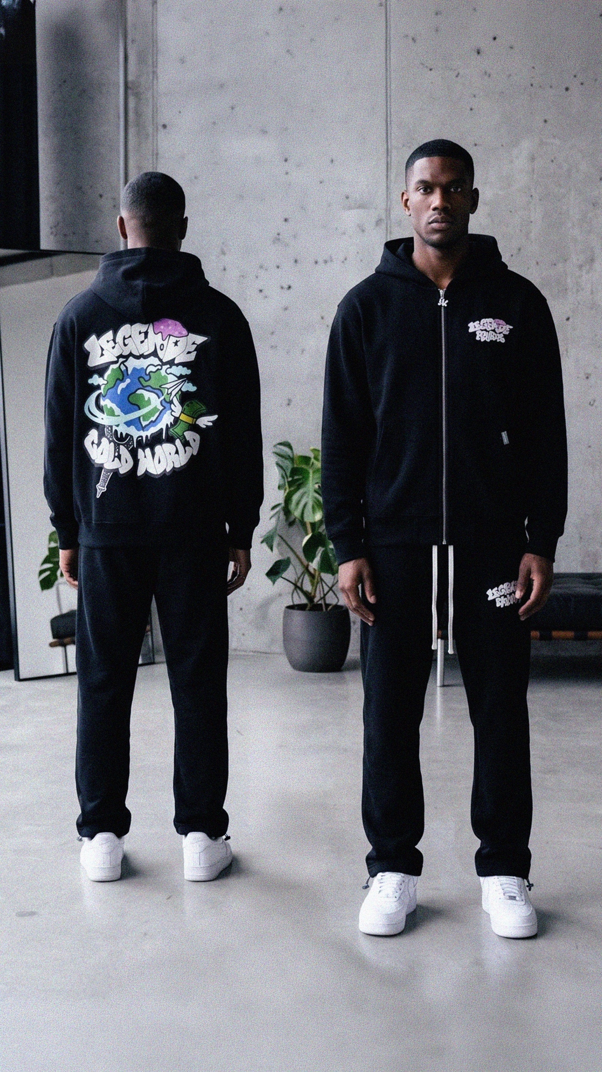 Legende Paris COLD WORLD PANT - BLACK — XS — Lifestyle View
