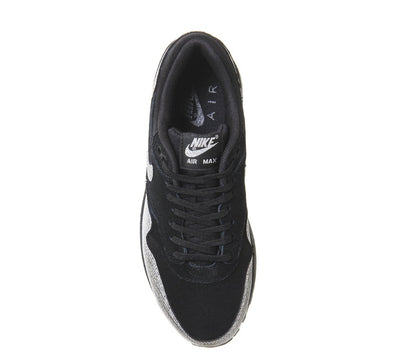 Nike Air Max 1 'Black Metallic Silver' — UK 3 | EU 35.5 | US 3.5 — Detail View
