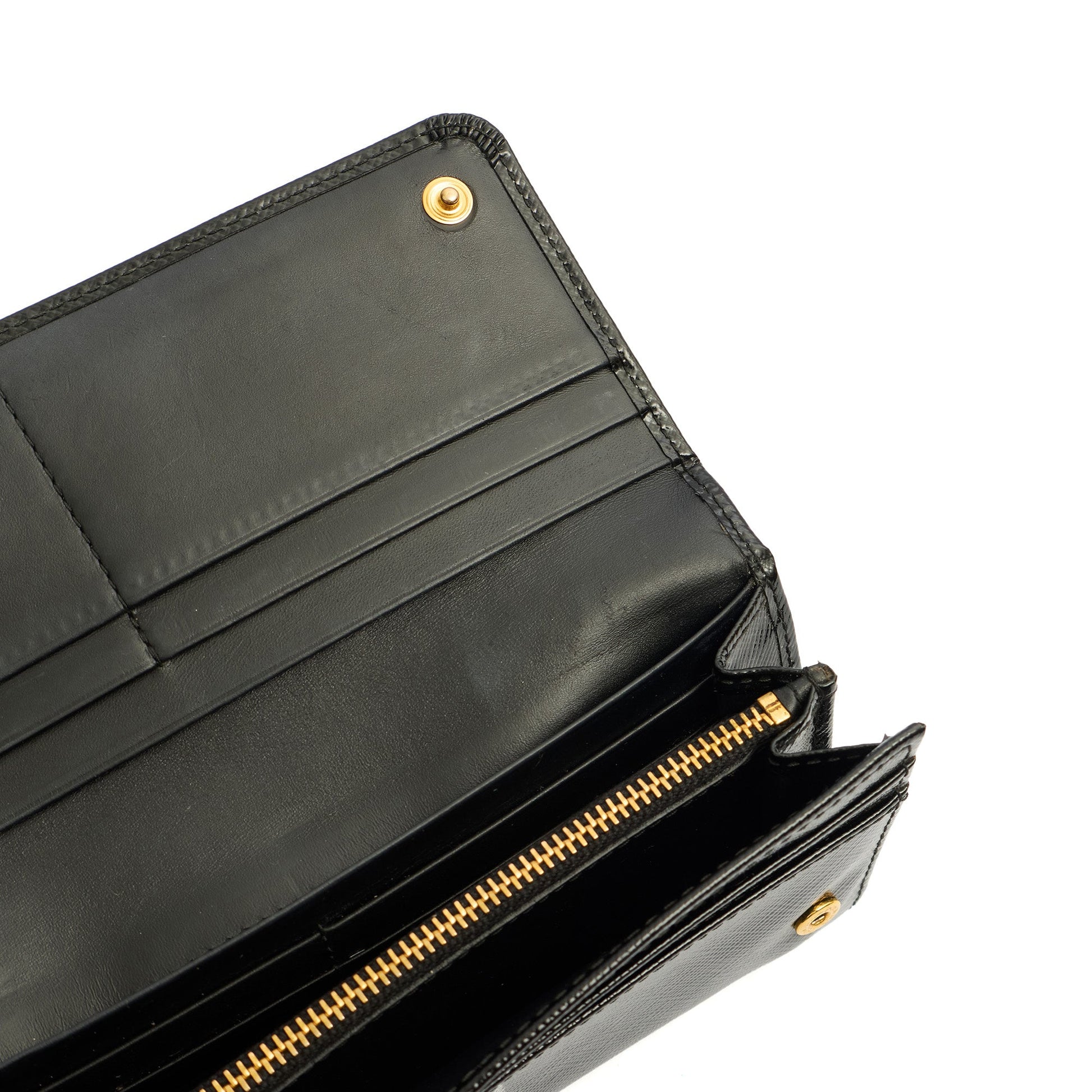 Prada Wallet Wallet in Black, Patent Leather — Alternate View 14
