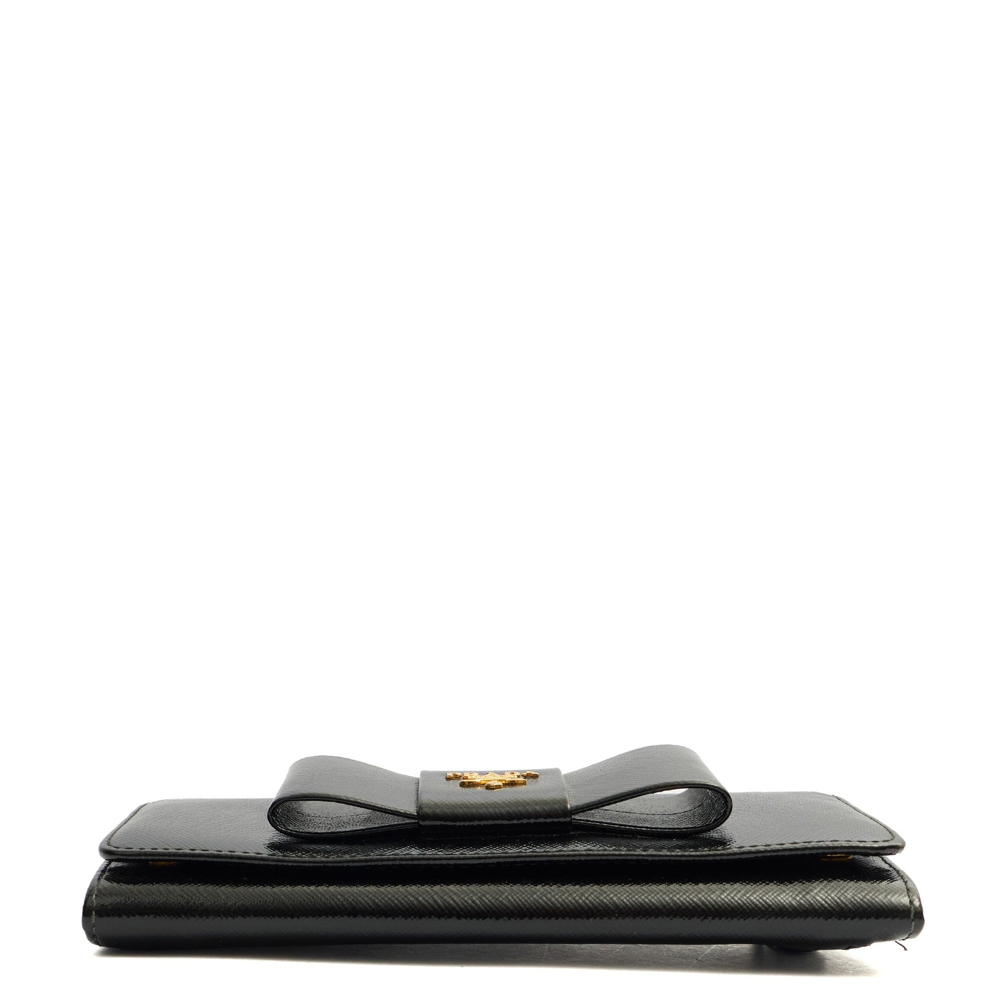 Prada Wallet Wallet in Black, Patent Leather — Alternate View 11