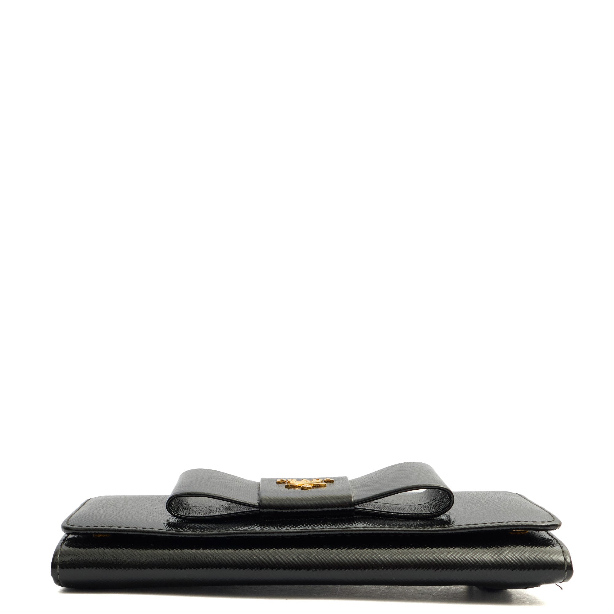 Prada Wallet Wallet in Black, Patent Leather — Alternate View 11