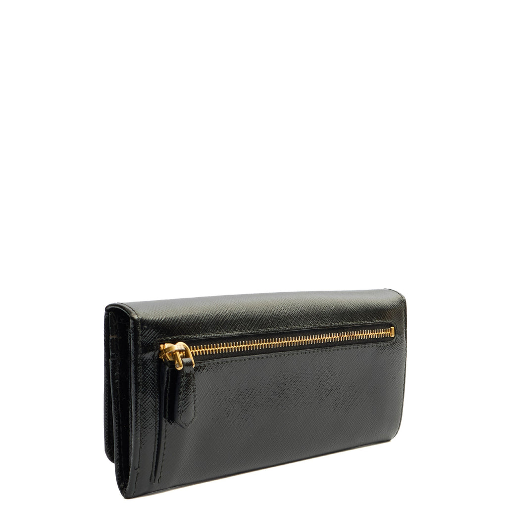 Prada Wallet Wallet in Black, Patent Leather — Alternate View 9