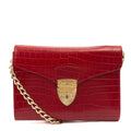 Aspinal of London Cross Body Mayfair - Mini in Red, Leather — Front View