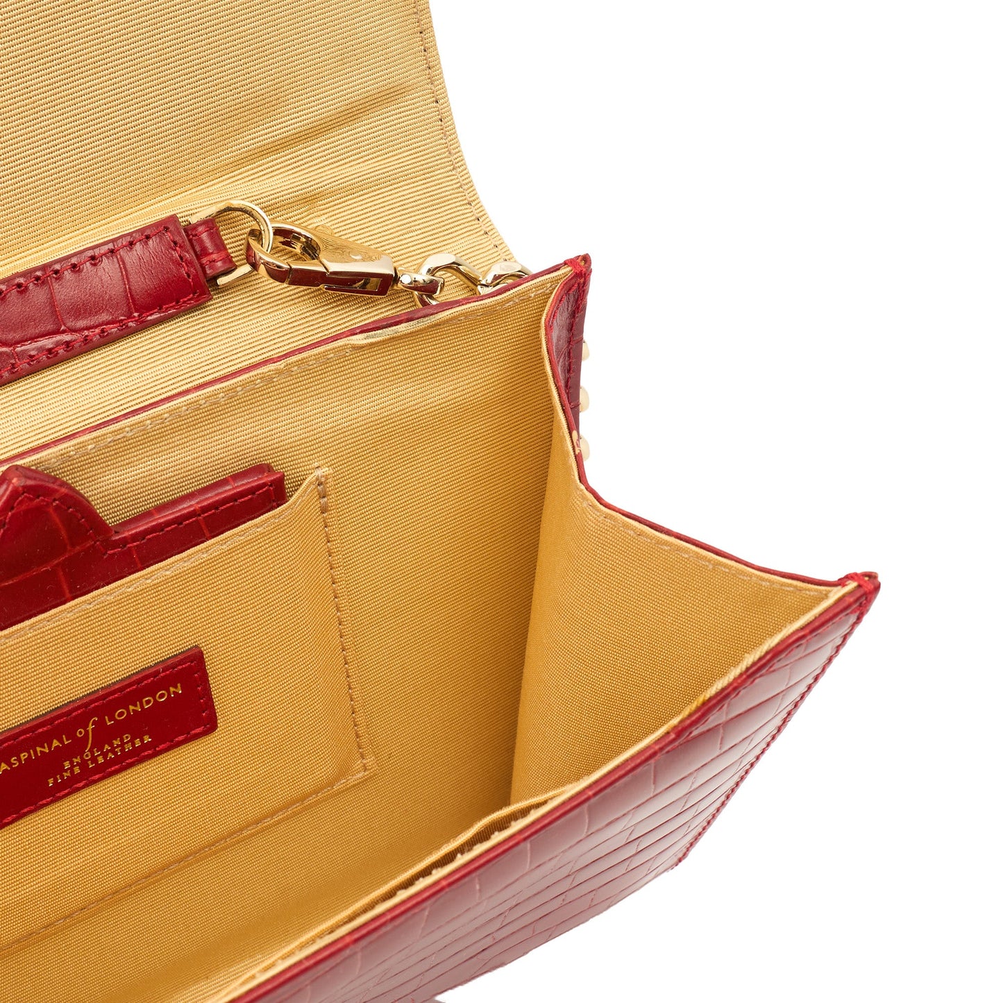 Aspinal of London Cross Body Mayfair - Mini in Red, Leather — Alternate View 7