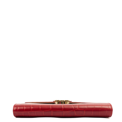 Aspinal of London Cross Body Mayfair - Mini in Red, Leather — Detail View