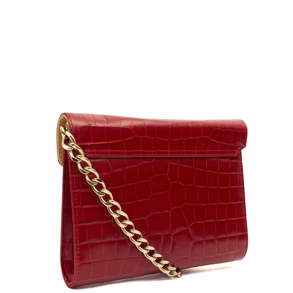 Aspinal of London Cross Body Mayfair - Mini in Red, Leather — Back View
