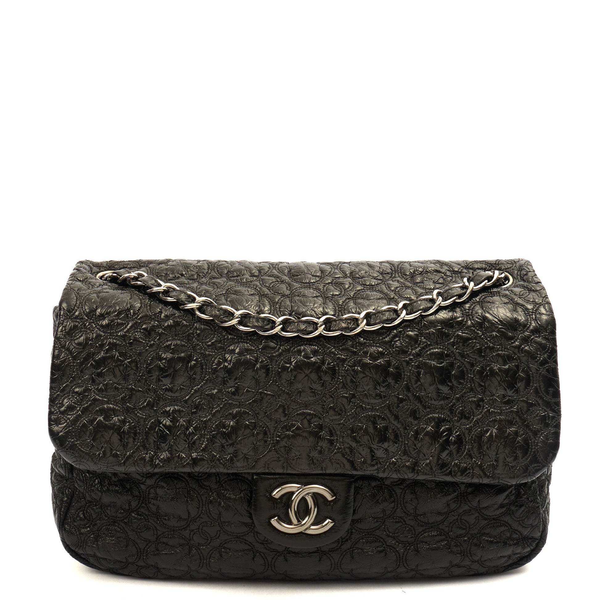 Chanel Shoulder Bag Flap Bag in Black, Leather — Alternate View 9