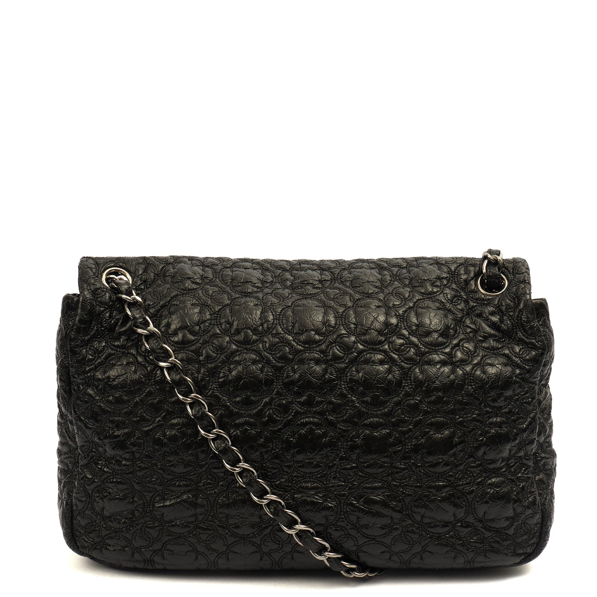 Chanel Shoulder Bag Flap Bag in Black, Leather — Alternate View 12
