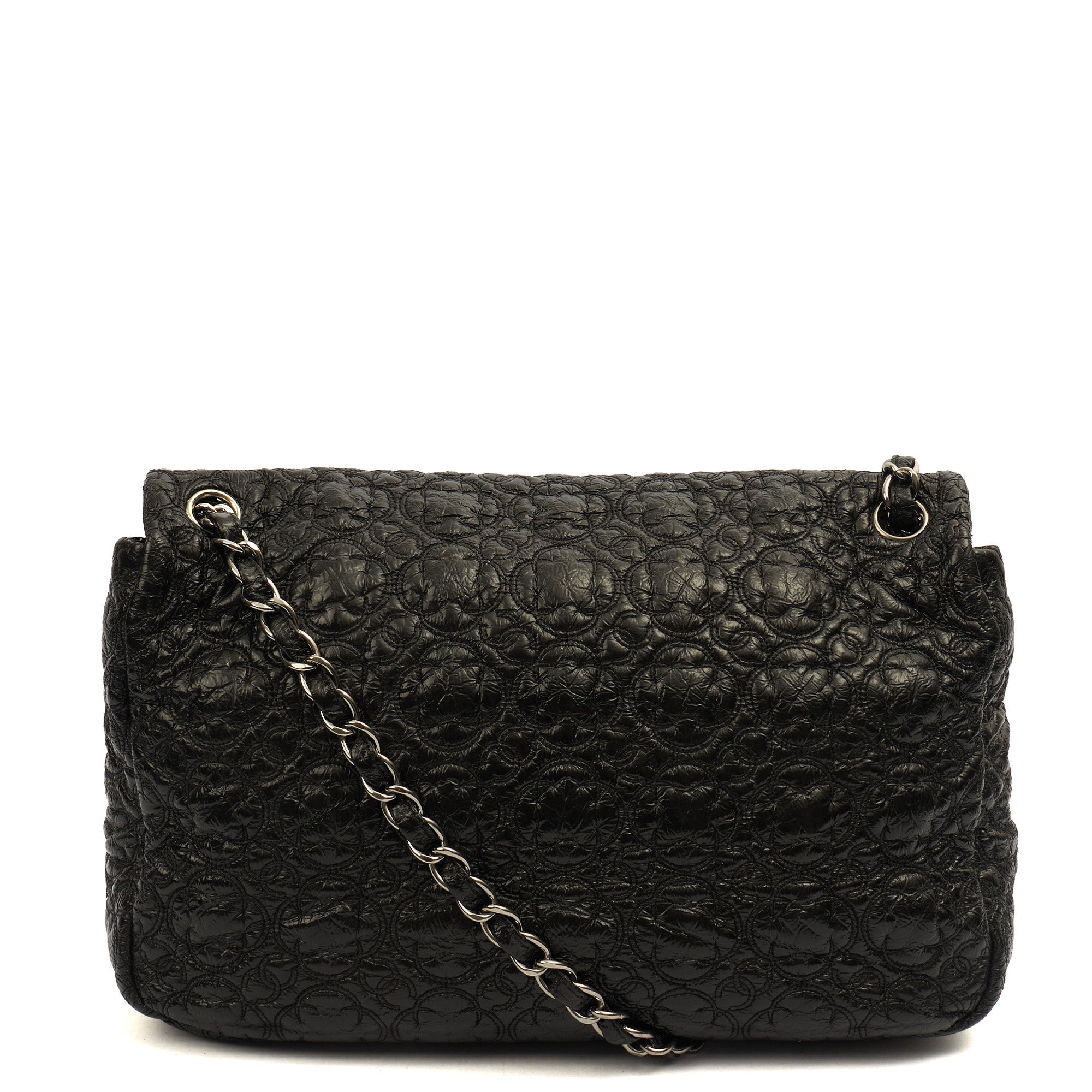 Chanel Shoulder Bag Flap Bag in Black, Leather — Alternate View 12