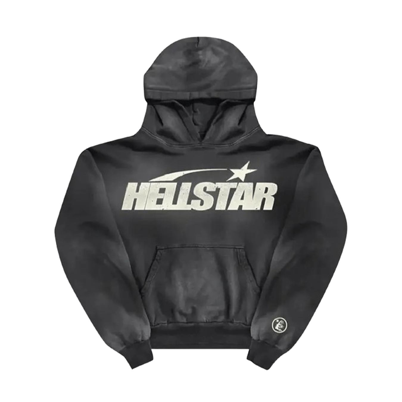 Hellstar Uniform Hoodie 'Black' — XXS — Front View