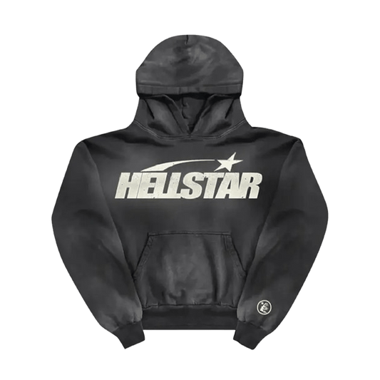 Hellstar Uniform Hoodie 'Black' — XXS — Front View