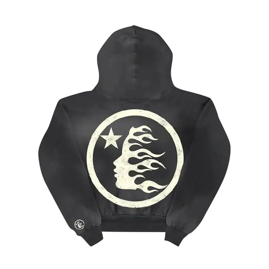 Hellstar Uniform Hoodie 'Black' — XXS — Side View