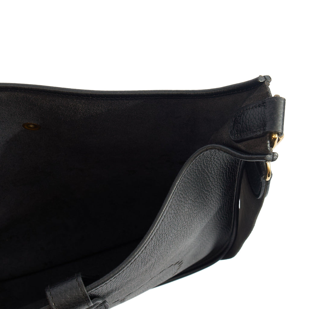 Hermes Evelyne 33 in Black, Togo Leather — Alternate View 18