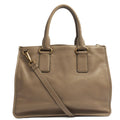 Prada Shoulder Bag Tote in Grey, Calfskin — Front View