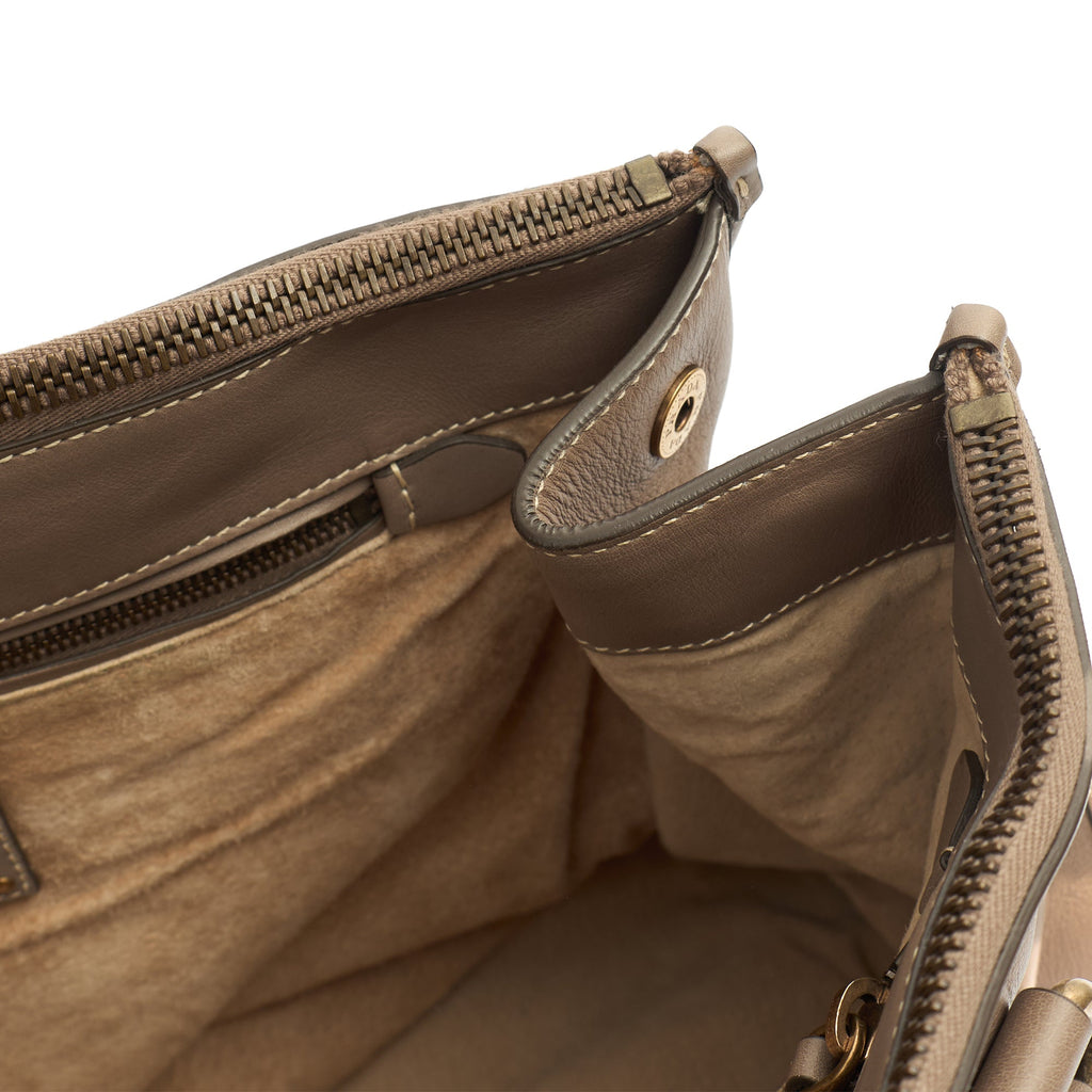 Prada Shoulder Bag Tote in Grey, Calfskin — Alternate View 8