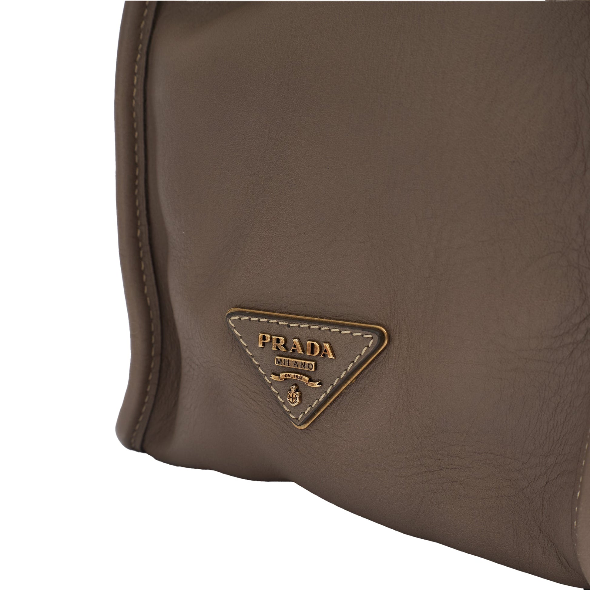 Prada Shoulder Bag Tote in Grey, Calfskin — Alternate View 7