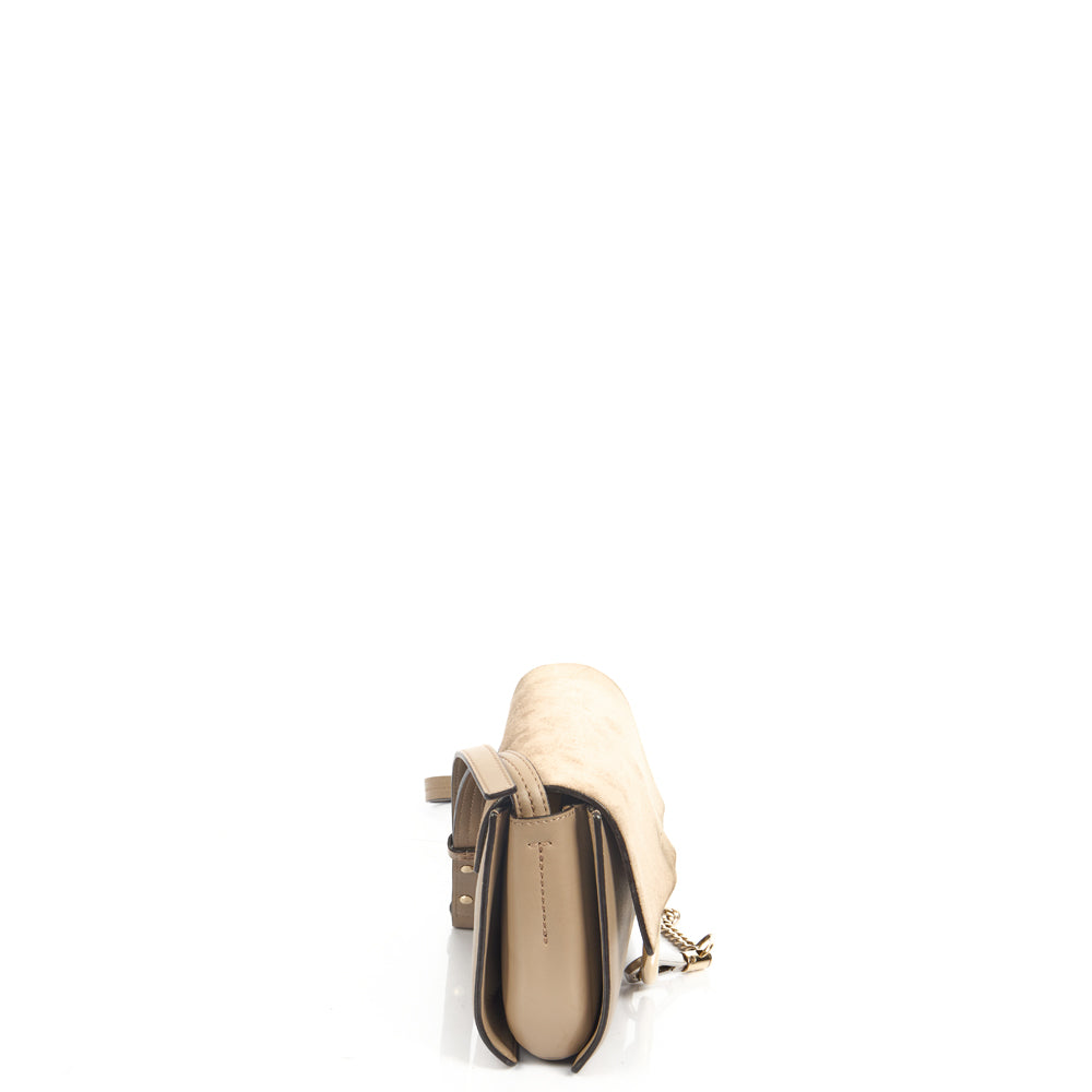 Chloe Cross Body Faye - Wallet on Strap in Motty Grey, Calfskin Leather — Alternate View 9