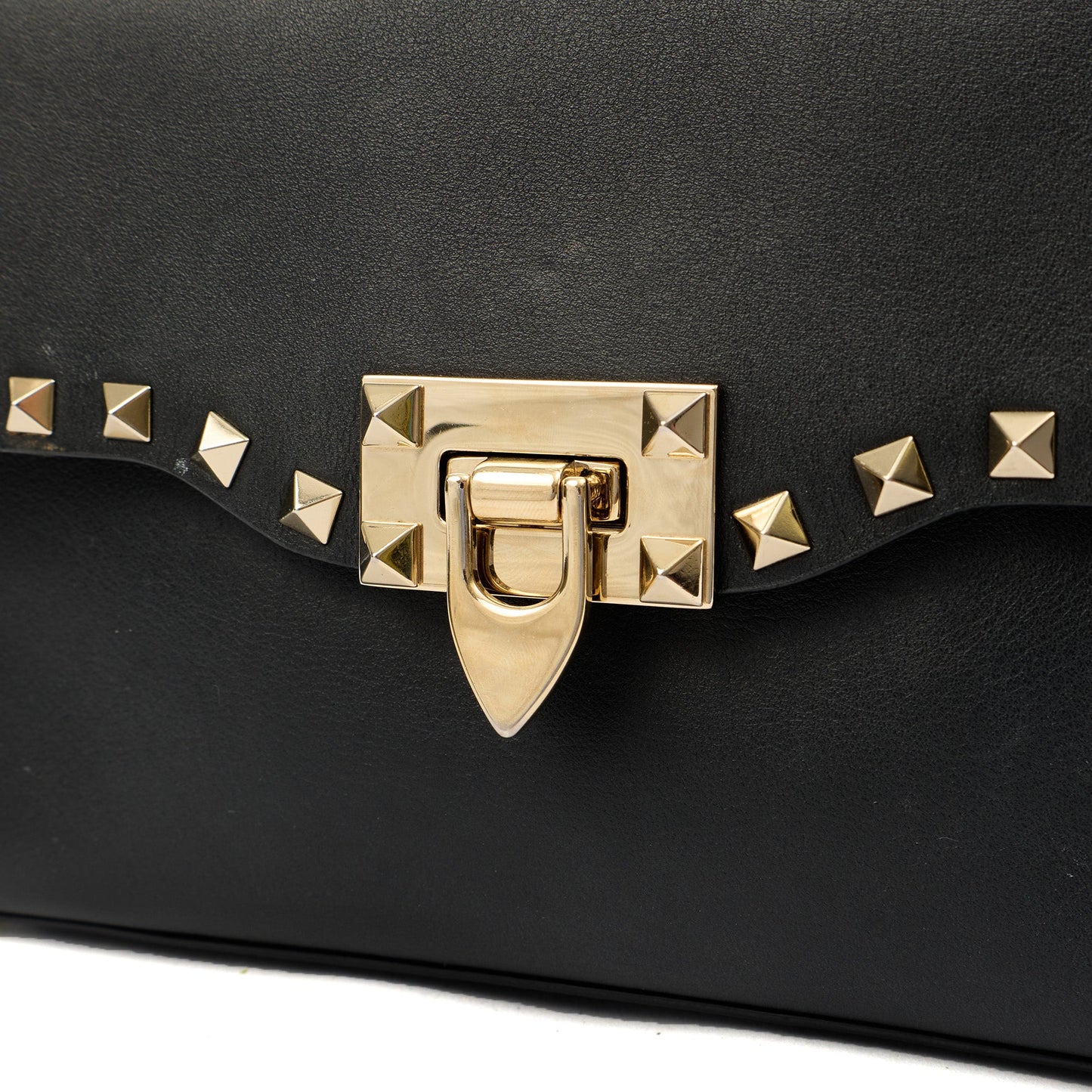Valentino Cross Body Rockstud Crossbody Bag - Small in Black, Leather — Lifestyle View