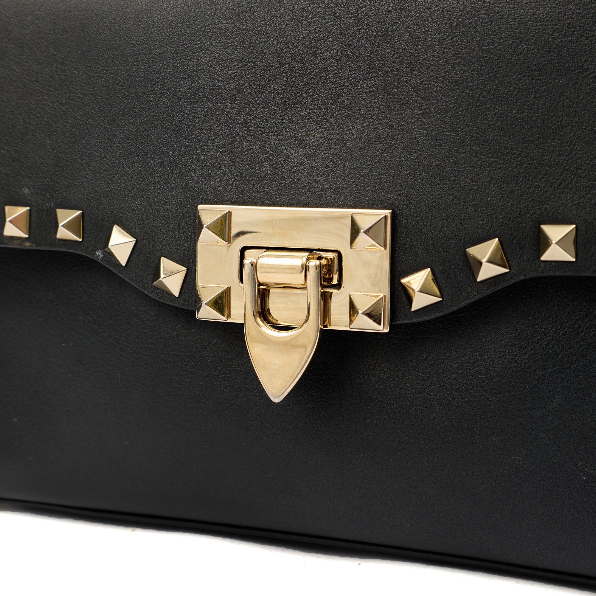 Valentino Cross Body Rockstud Crossbody Bag - Small in Black, Leather — Lifestyle View