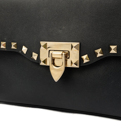 Valentino Cross Body Rockstud Crossbody Bag - Small in Black, Leather — Lifestyle View