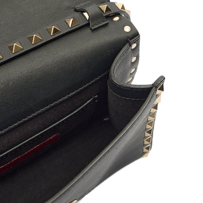Valentino Cross Body Rockstud Crossbody Bag - Small in Black, Leather — Alternate View 7