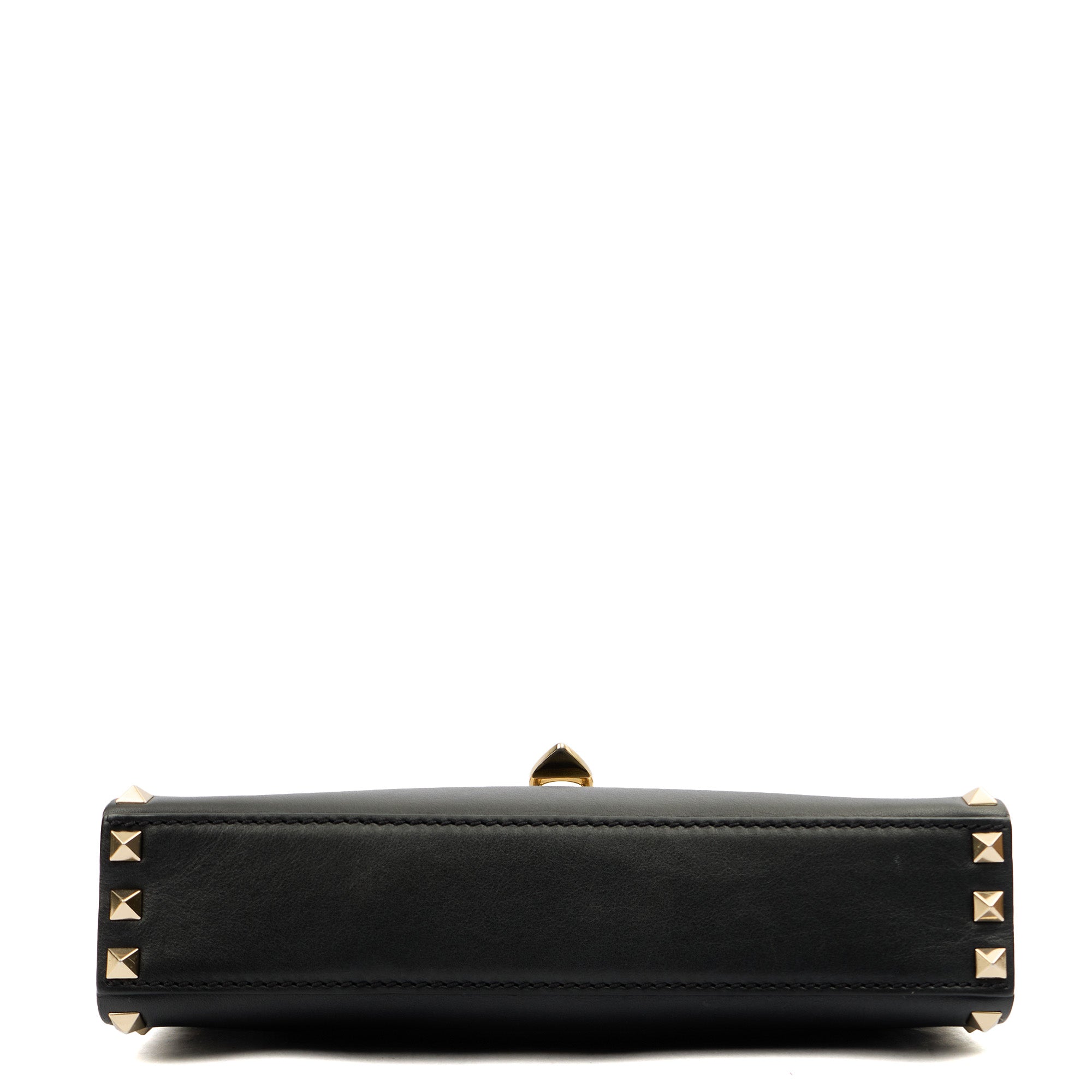 Valentino Cross Body Rockstud Crossbody Bag - Small in Black, Leather — Detail View