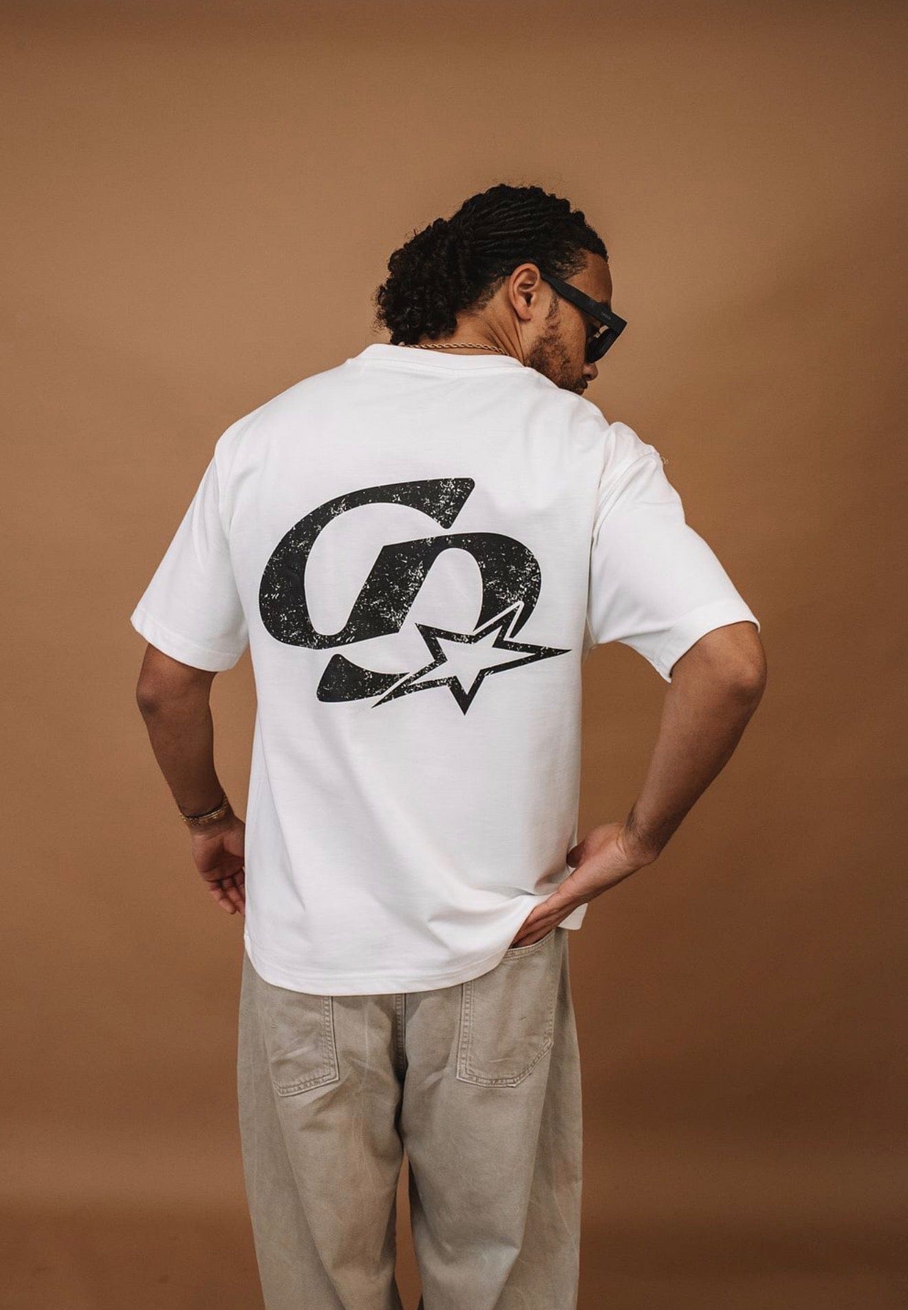 Cardair CD Star T Shirt - White — S — Back View