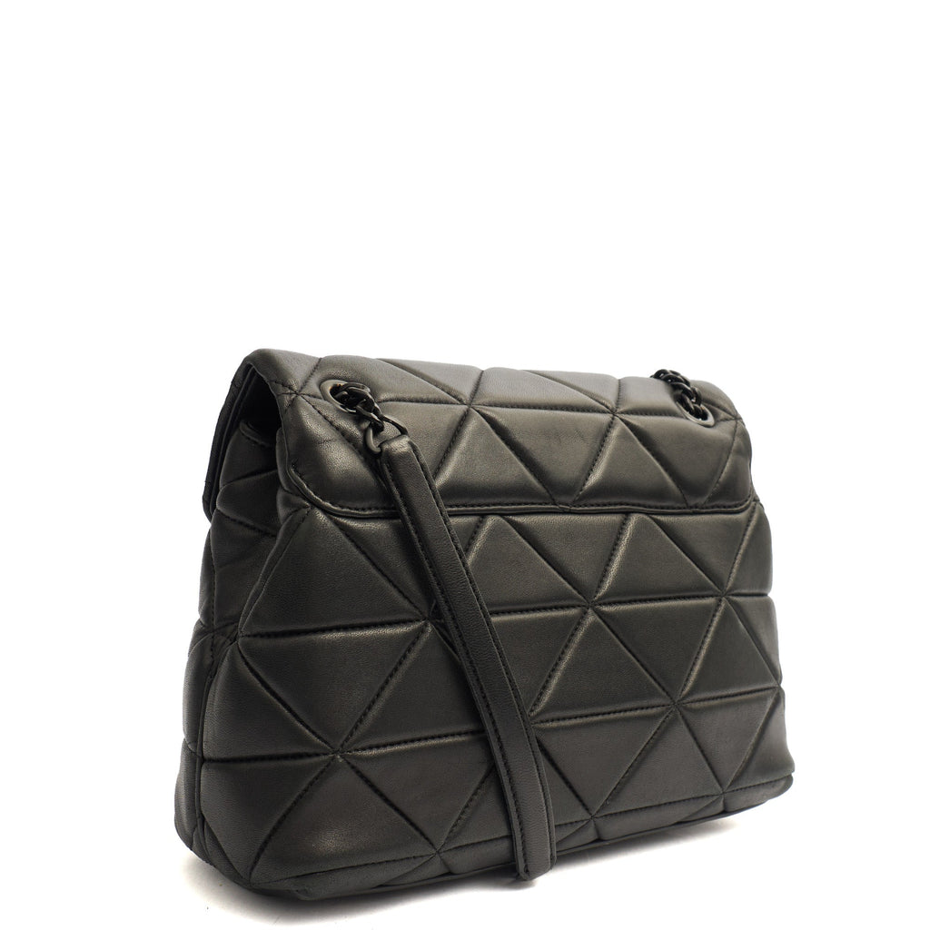 Prada Shoulder Bag Spectrum Zip Shoulder Bag in Black, Calfskin — Back View