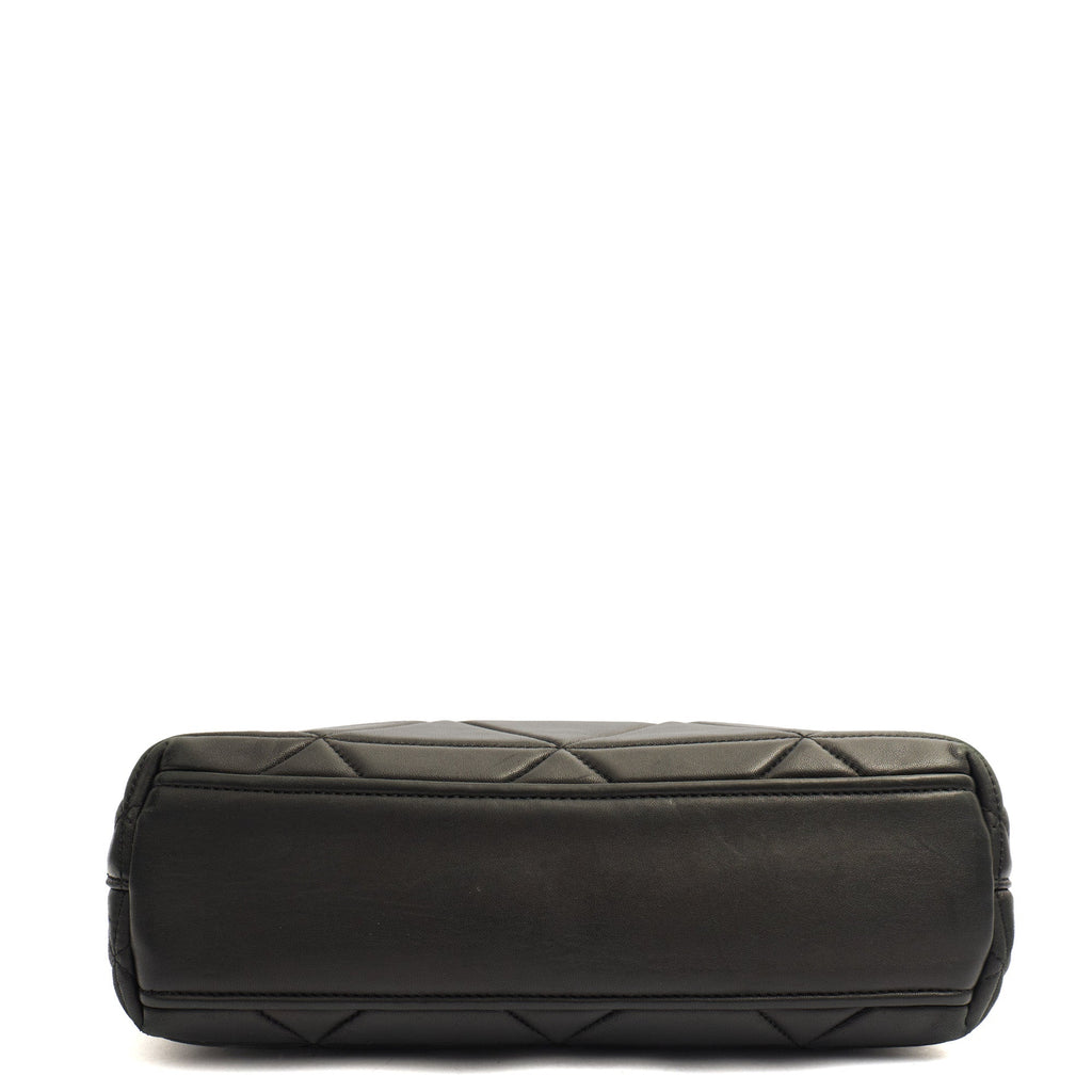 Prada Shoulder Bag Spectrum Zip Shoulder Bag in Black, Calfskin — Detail View