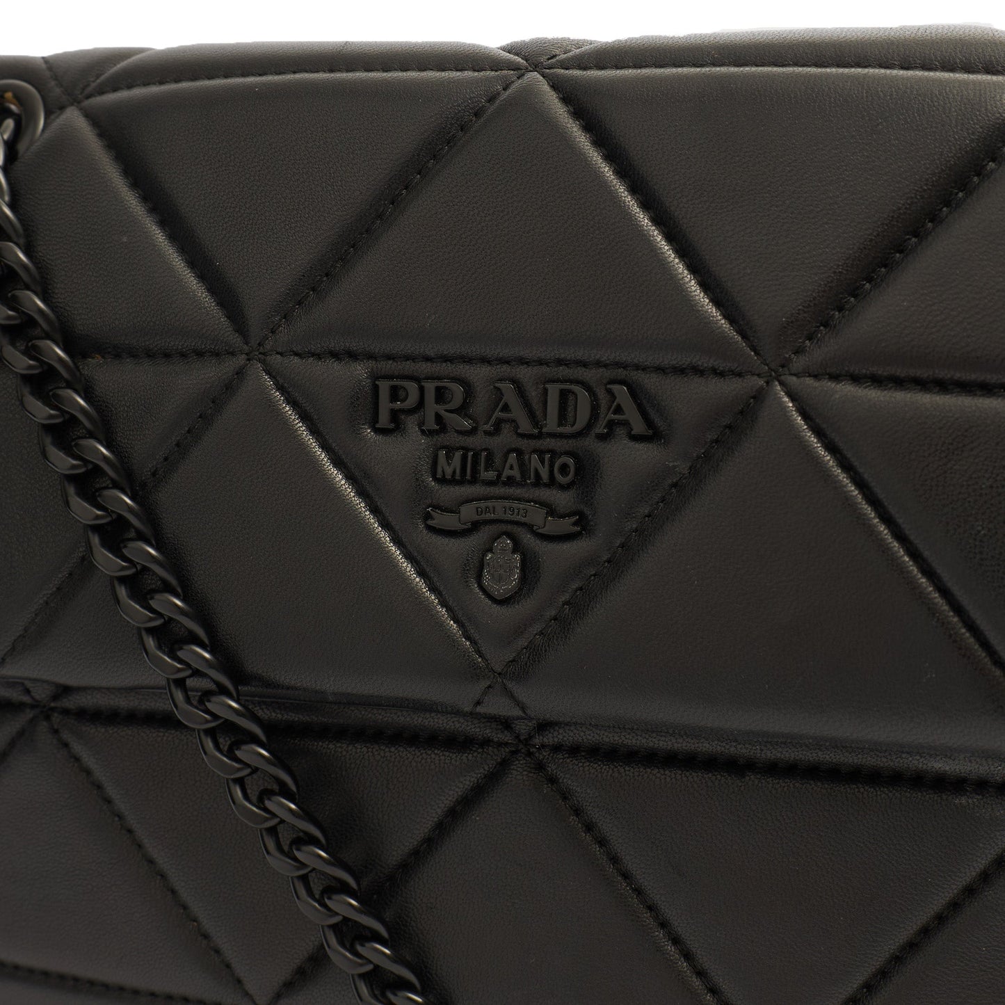 Prada Shoulder Bag Spectrum Zip Shoulder Bag in Black, Calfskin — Lifestyle View