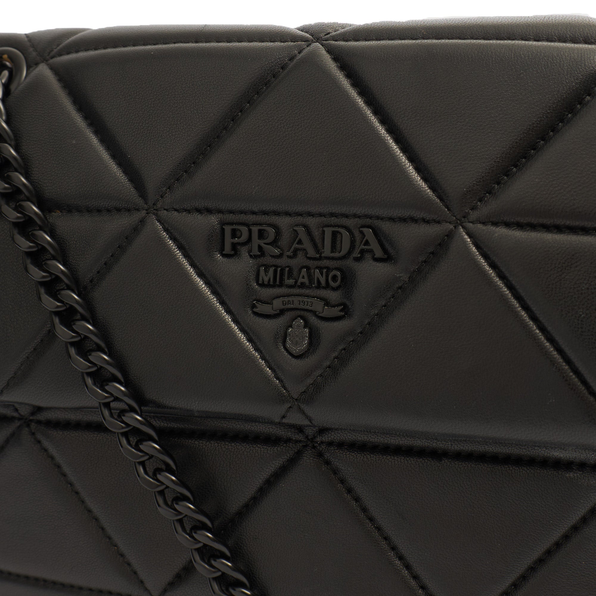 Prada Shoulder Bag Spectrum Zip Shoulder Bag in Black, Calfskin — Lifestyle View