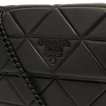Prada Shoulder Bag Spectrum Zip Shoulder Bag in Black, Calfskin — Lifestyle View