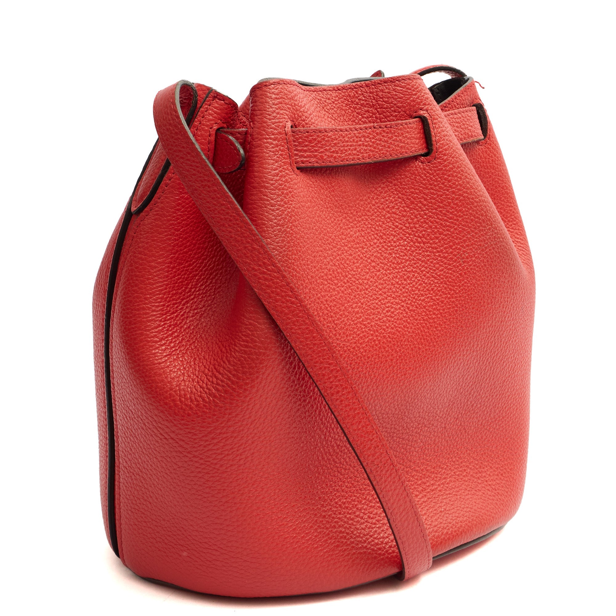 Mulberry Tote Abbey in Red, Calfskin Leather — Side View