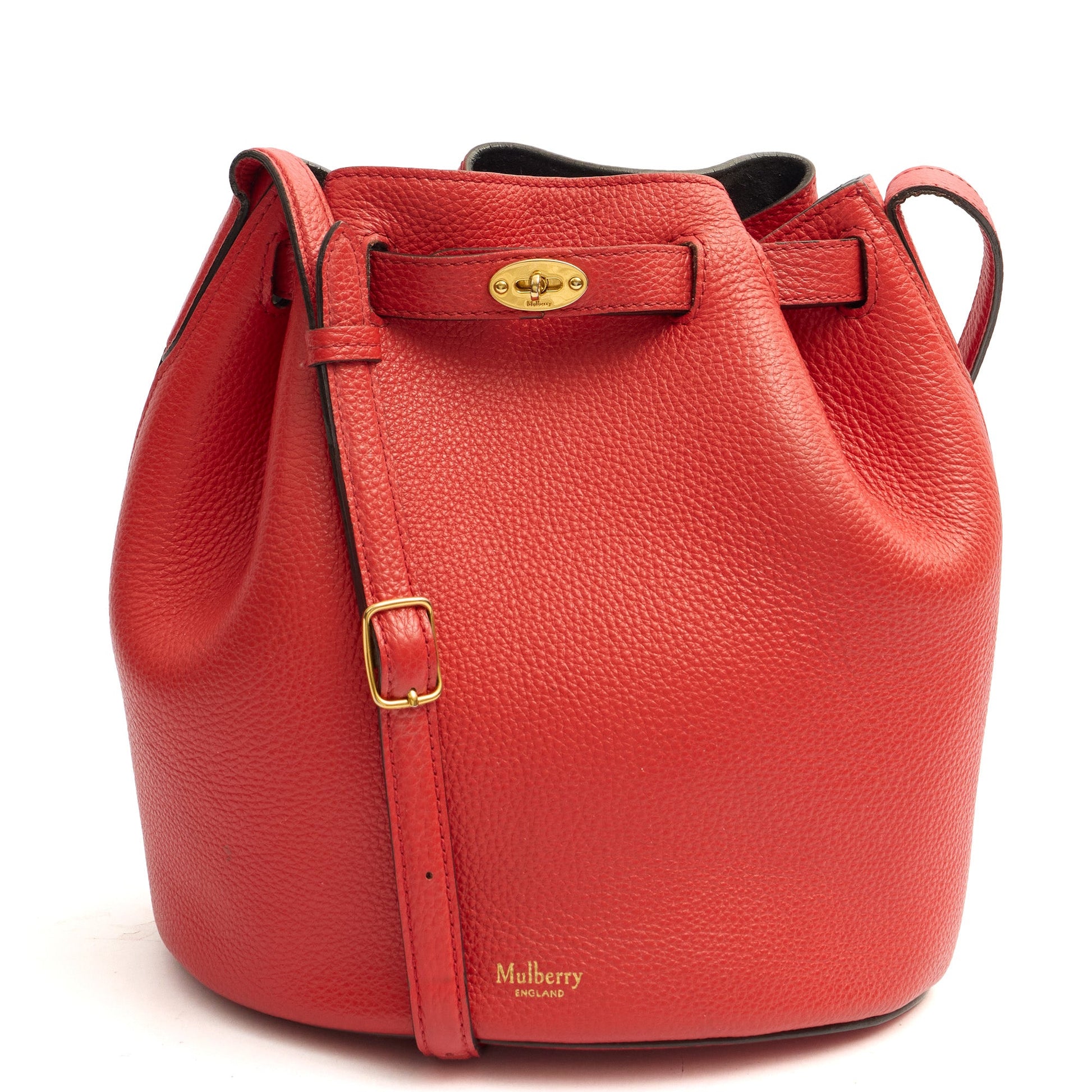 Mulberry Tote Abbey in Red, Calfskin Leather — Front View