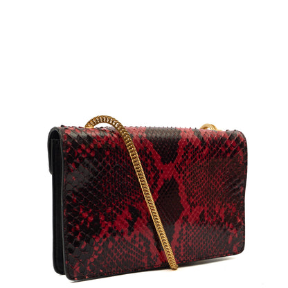 Saint Laurent Shoulder Bag Betty- small  in Print, Python Leather — Side View