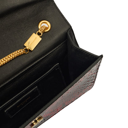 Saint Laurent Shoulder Bag Betty- small  in Print, Python Leather — Detail View