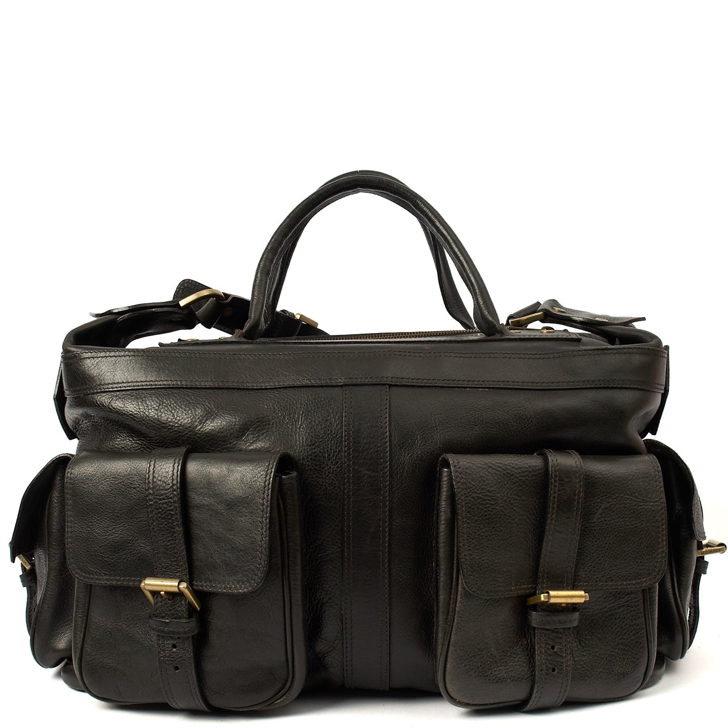 Mulberry Soft Sided Eastwood  in Black, Leather — Front View