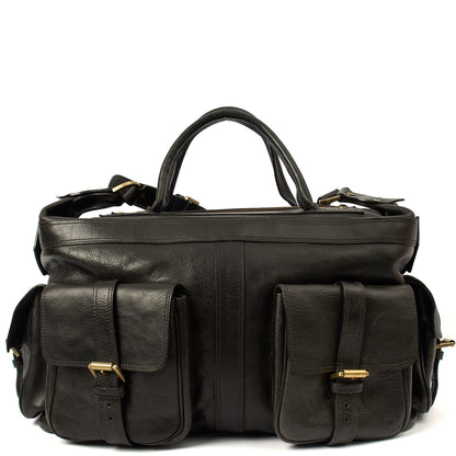 Mulberry Soft Sided Eastwood  in Black, Leather — Front View