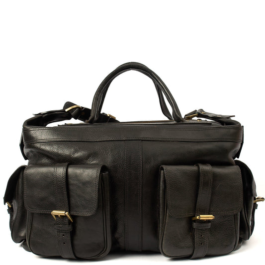 Mulberry Soft Sided Eastwood  in Black, Leather — Front View