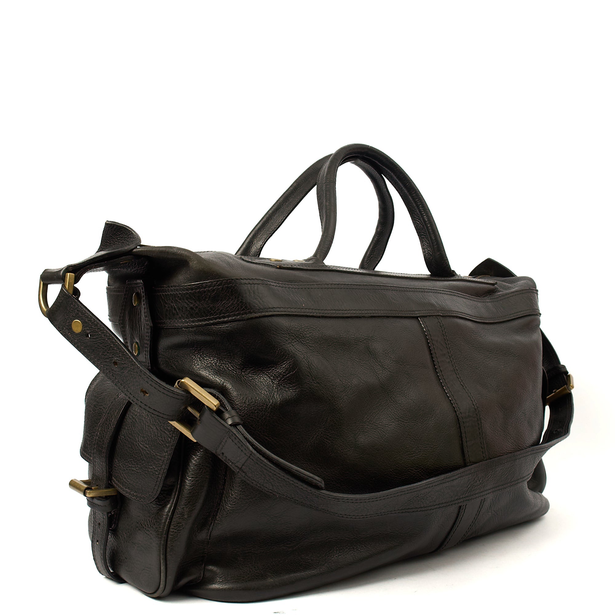 Mulberry Soft Sided Eastwood  in Black, Leather — Back View