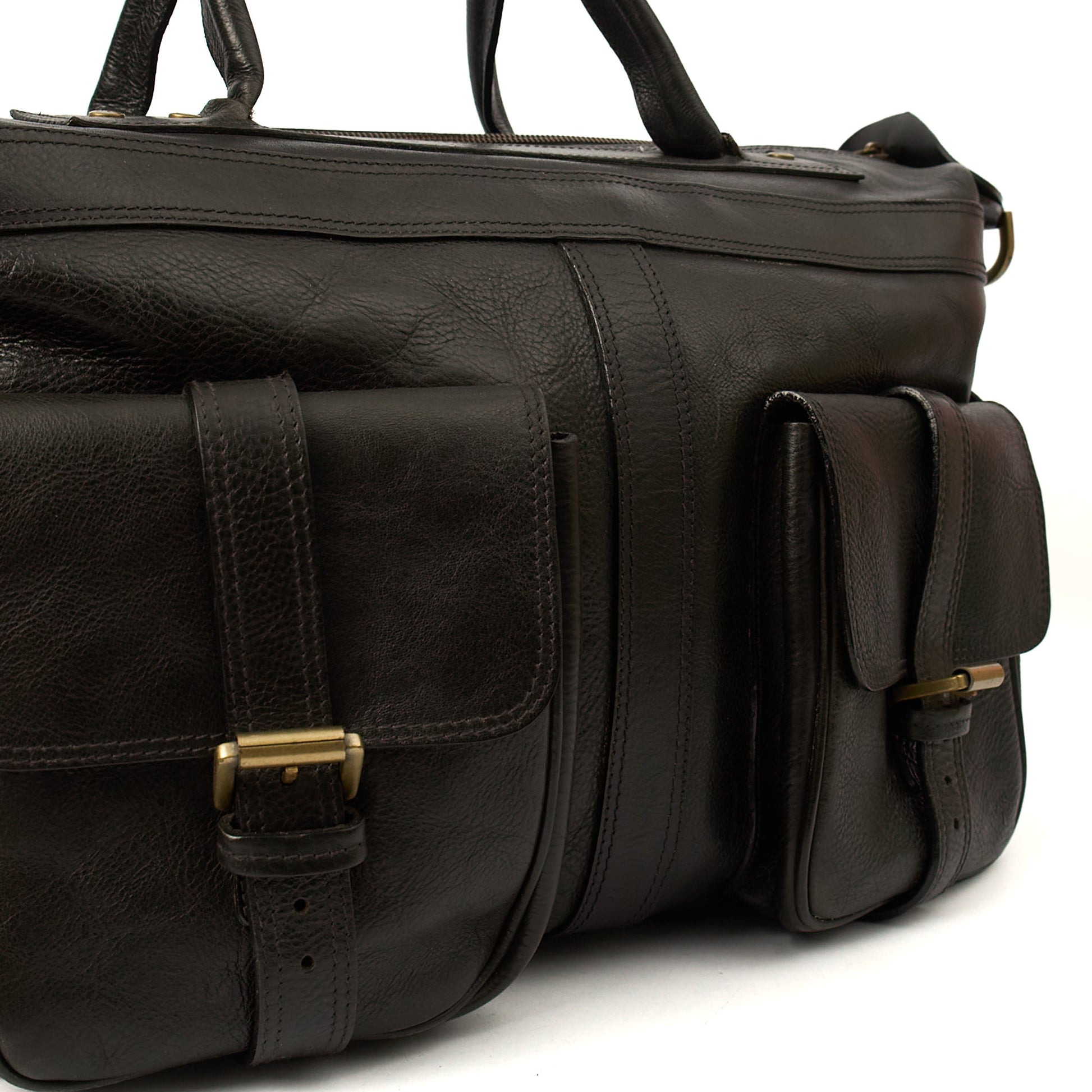 Mulberry Soft Sided Eastwood  in Black, Leather — Side View