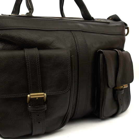 Mulberry Soft Sided Eastwood  in Black, Leather — Side View