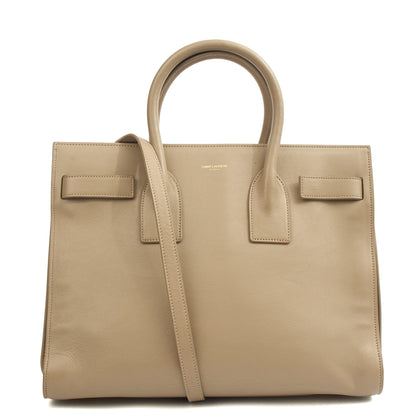 Saint Laurent Top Handle Sac de Jour in Grey, Leather — Alternate View 7
