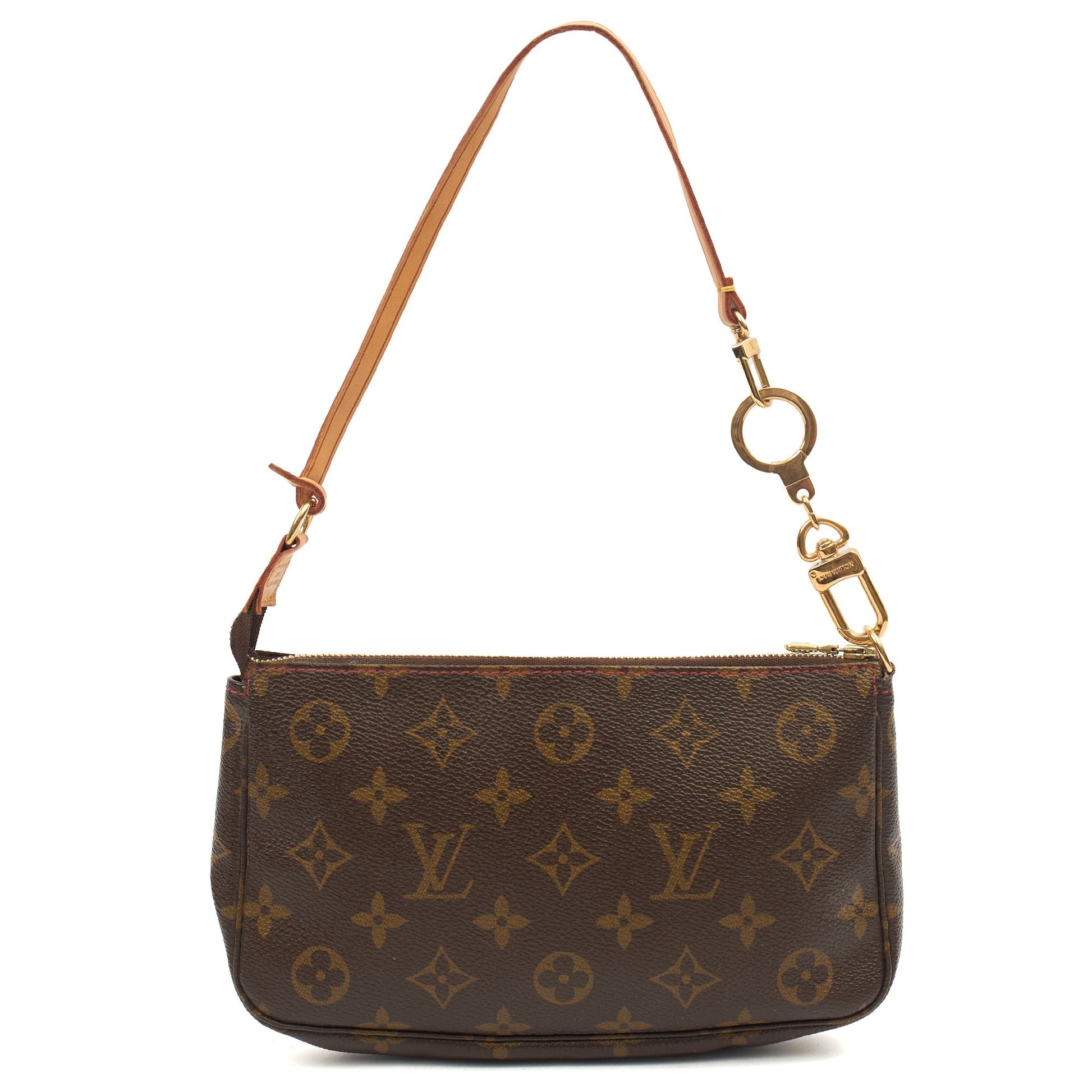 Louis Vuitton Shoulder Bag Pochette Accessoires in Monogram, Canvas — Back View