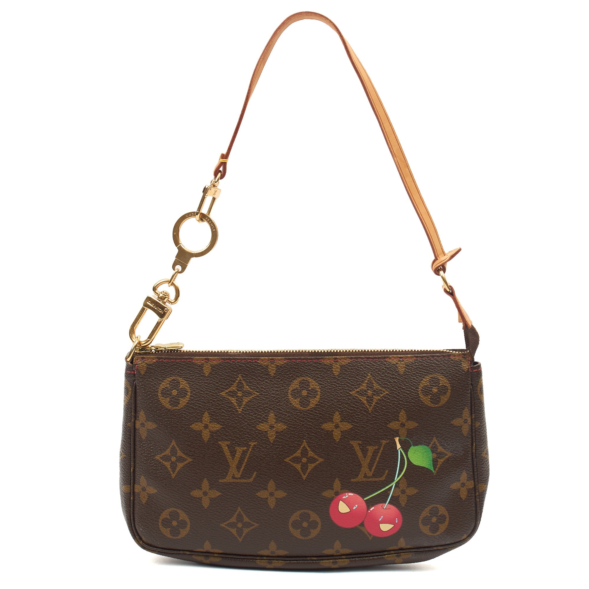 Louis Vuitton Shoulder Bag Pochette Accessoires in Monogram, Canvas — Front View