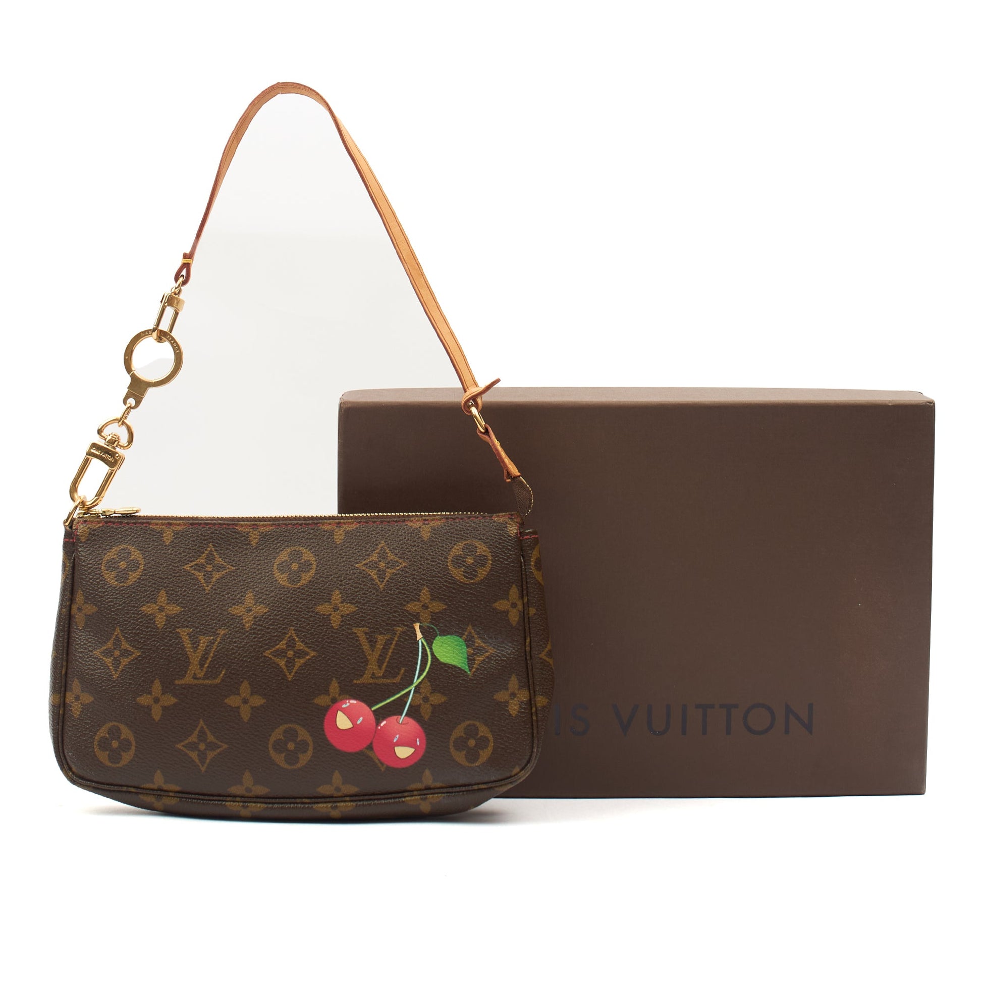 Louis Vuitton Shoulder Bag Pochette Accessoires in Monogram, Canvas — Lifestyle View