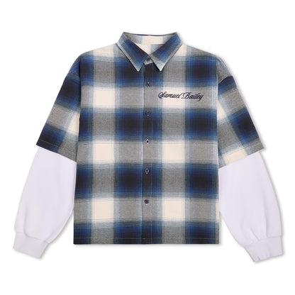 Samuel Bailey Signature Check Shirt — S — Front View
