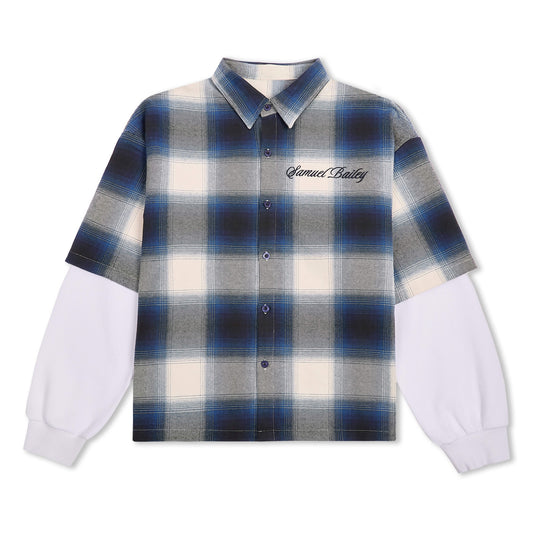Samuel Bailey Signature Check Shirt — S — Front View